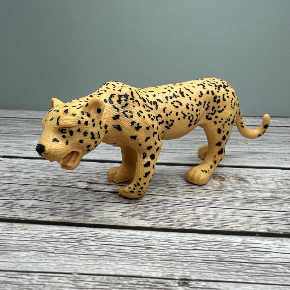 Vintage Greenbrier International‎ Safari Zoo Animal Plastic Leopard / Jaguar